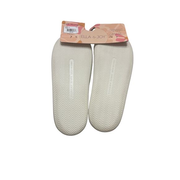 Ella & Joy Women's Slippers White & Watermelons Slip On Cozy Size XL (10/11) New - Picture 5 of 6